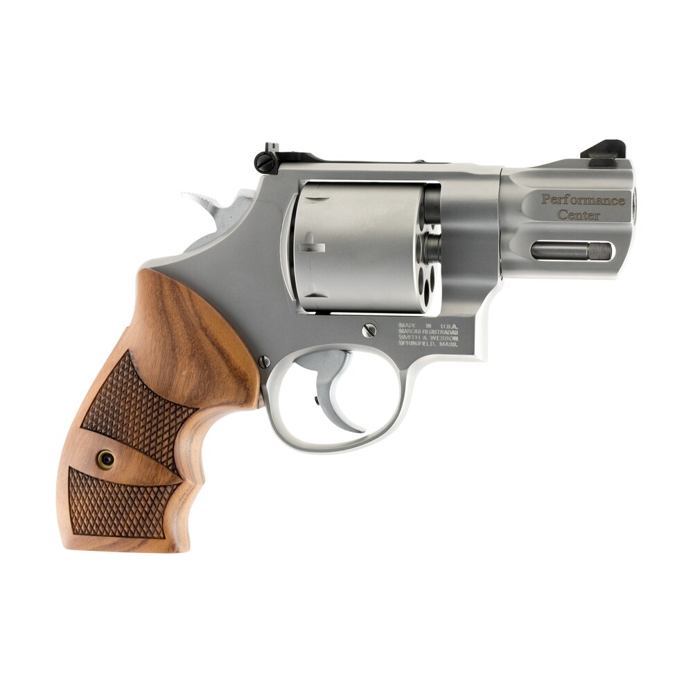 smith & wesson 170133 performance center model 627 38 s&w spl +p, 357 mag 8rd 2.63" stainless steel barrel & cylinder matte silver stainless steel frame with wood grip Smith & Wesson 170133 Performance Center Model 627 38 S&W Spl +P, 357 Mag 8rd 2.63" Sports South item 61692