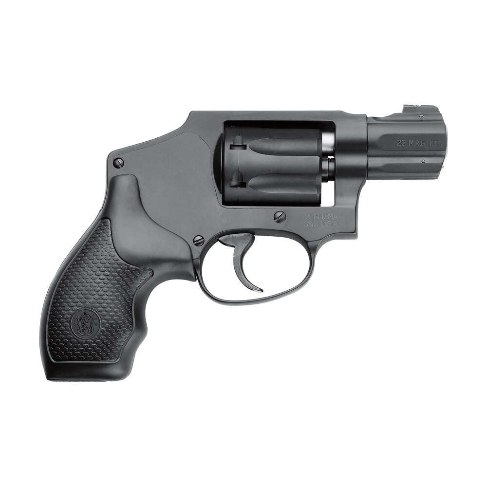 smith & wesson 103351 model 351 classic 22 wmr 7 shot 1.88" black stainless steel barrel, black aluminum cylinder & j frame, internal hammer, xs sights white dot front sight Smith & Wesson 103351 Model 351 Classic 22 WMR 7 Shot 1.88" Black Stainless Steel Sports South item 61751