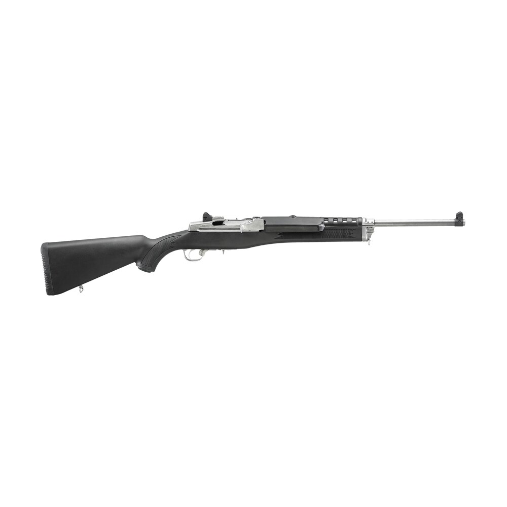 ruger 5853 mini thirty 7.62x39mm 20+1 18.50" matte stainless steel barrel, matte stainless steel receiver w/picatinny rail, black synthetic fixed stock, right hand Ruger 5853 Mini Thirty 7.62x39mm 20+1 18.50" Matte Stainless Steel Sports South item 61812
