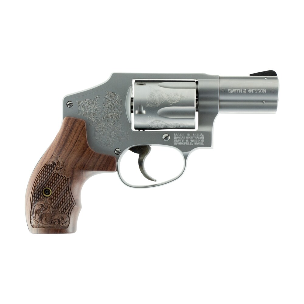 smith & wesson 150784 model 640 *ca compliant 357 mag 2.13" stainless engraved barrel , 5rd stainless engraved cylinder, matte silver stainless steel engraved j frame , wood engraved grip Smith & Wesson 150784 Model 640 *CA Compliant 357 Mag 2.13" Stainless Engraved Barrel , 5rd Sports South item 61816