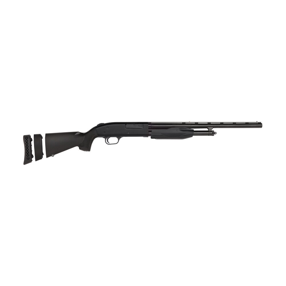mossberg 50485 510 super bantam youth 20 gauge 3" 3+1 18.50" vent rib barrel, dual extractors, ez reach forend, blued metal finish, synthetic stock w/adjustable lop spacer, includes accu set chokes Mossberg 50485 510 Super Bantam Youth 20 Gauge 3" 3+1 18.50" Vent Rib Sports South item 61871
