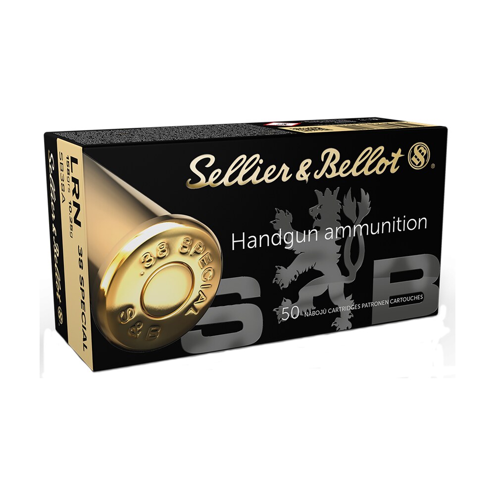 sellier & bellot sb38a handgun 38special 158gr lead round nose 50 per box/20 case Sellier & Bellot SB38A Handgun 38Special 158gr Lead Round Nose 50 Per Box/20 Case Sports South item 61890