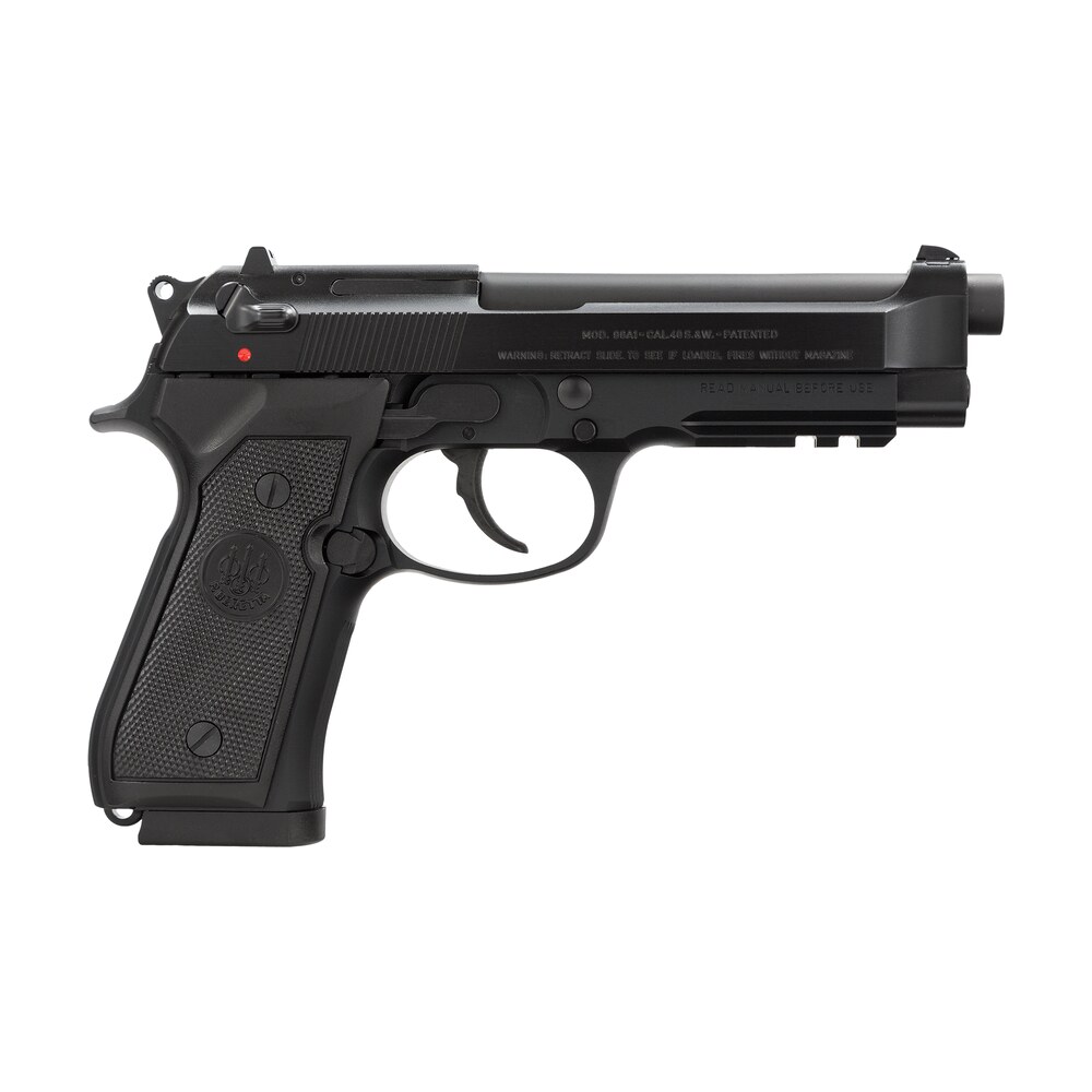 beretta usa j9a4f10 96a1 40 s&w 4.90" barrel 12+1, black bruniton alloy frame, serrated steel slide & polymer grip Beretta USA J9A4F10 96A1 40 S&W 4.90" Barrel 12+1, Black Bruniton Alloy Sports South item 62206