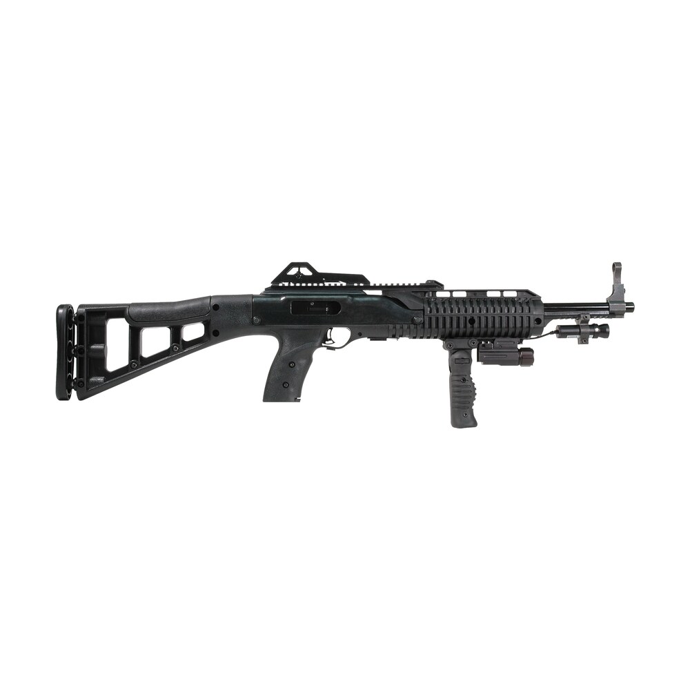 hi point 995fgfllazts 995ts carbine 9mm luger 16.50" 10+1 black all weather molded stock w/forward folding grip, weapon mounted flashlight and laser Hi-Point 995FGFLLAZTS 995TS Carbine 9mm Luger 16.50" 10+1 Black All Weather Molded Stock Sports South item 62396