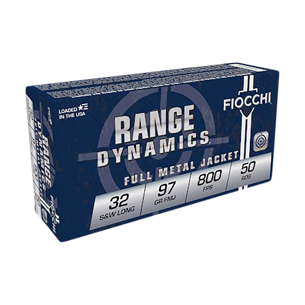 fiocchi 32swla range dynamics 32s&wlong 97gr full metal jacket 50 per box/20 case Fiocchi 32SWLA Range Dynamics 32S&WLong 97gr Full Metal Jacket 50 Per Box/20 Case Sports South item 63055