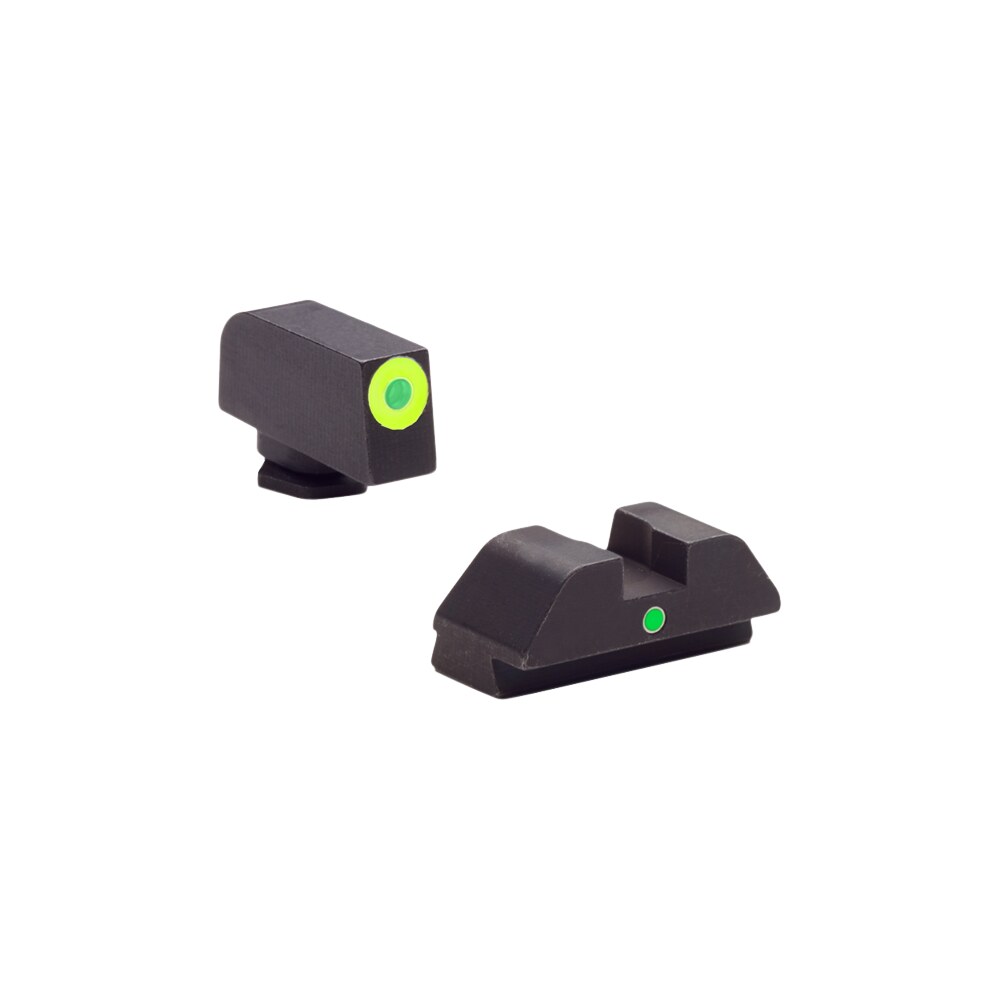 ameriglo gl305 i dot sight set for glock green tritium lumigreen outline front sight green tritium rear sight AmeriGlo GL305 i-Dot Sight Set for Glock Green Tritium LumiGreen Outline Front Sight-Green Sports South item 6312