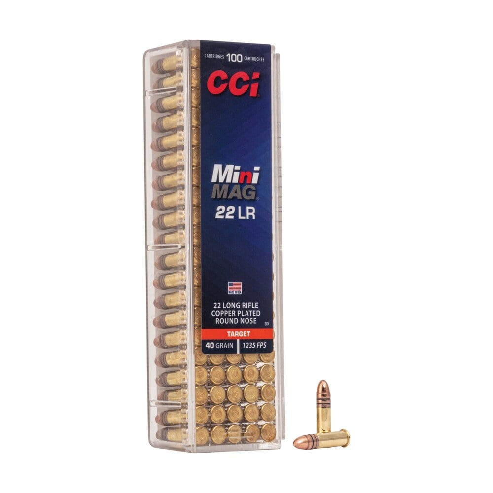 cci 0030 mini mag high velocity 22lr 40gr copper plated round nose 100 per box/50 case CCI 0030 Mini-Mag High Velocity 22LR 40gr Copper Plated Round Nose 100 Per Box/50 Case Sports South item 63200