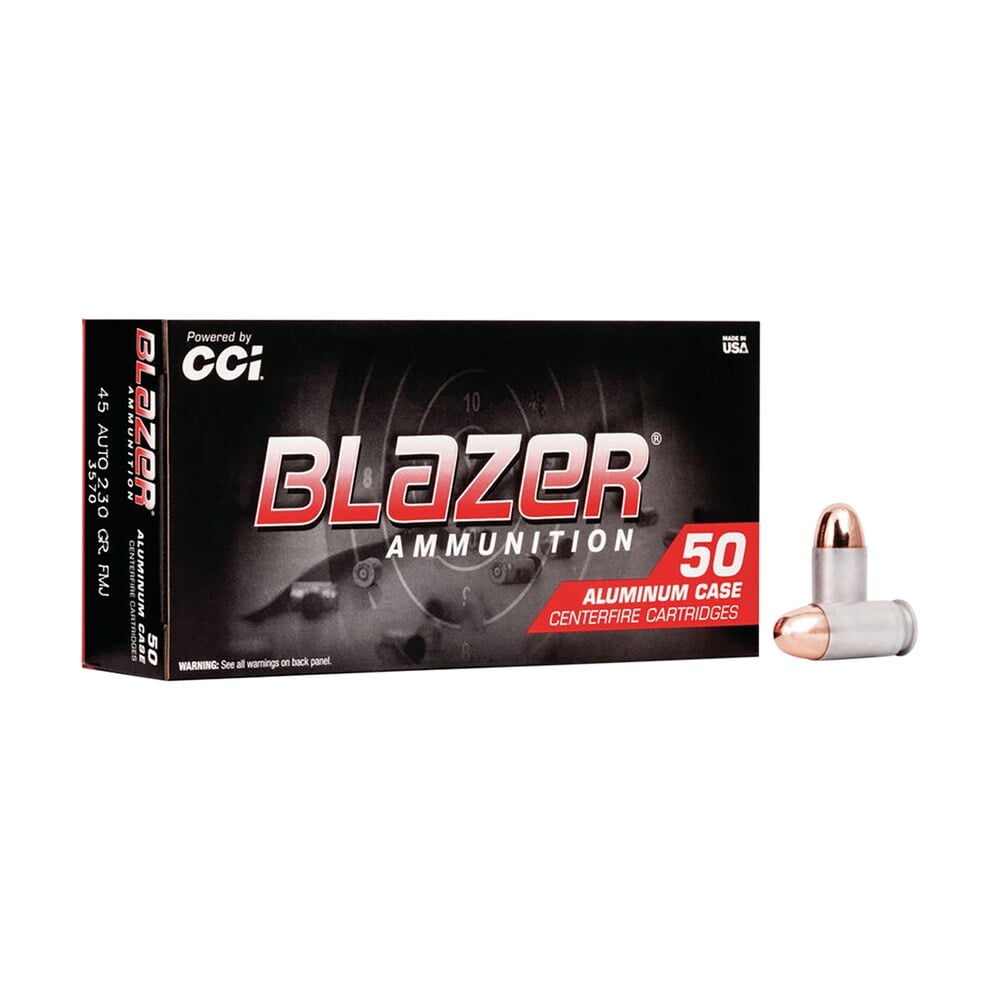 cci 3570 blazer handgun 45acp 230gr full metal jacket 50 per box/20 case CCI 3570 Blazer Handgun 45ACP 230gr Full Metal Jacket 50 Per Box/20 Case Sports South item 63225