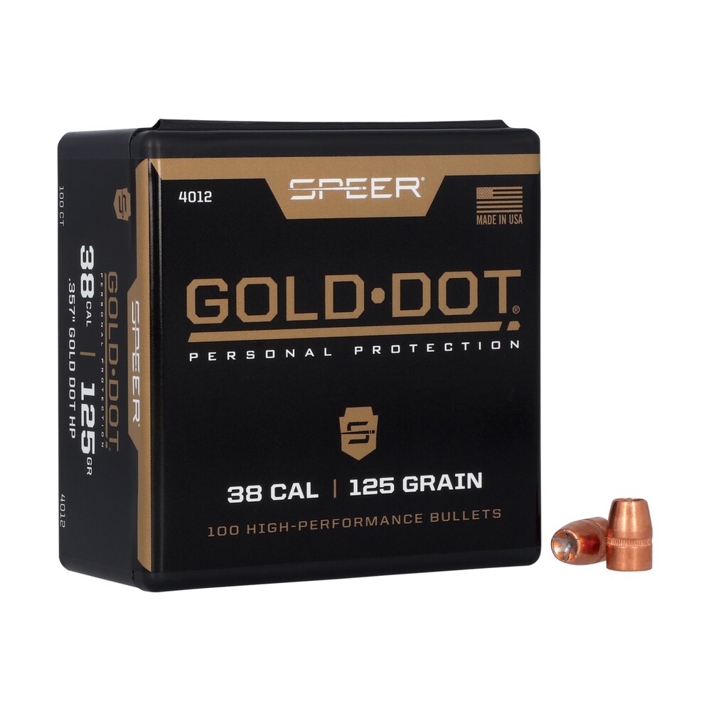 speer 4012 gold dot personal protection 38cal 125gr hollow point 100 per box/5 case Speer 4012 Gold Dot Personal Protection 38Cal 125gr Hollow Point 100 Per Box/5 Case Sports South item 63256