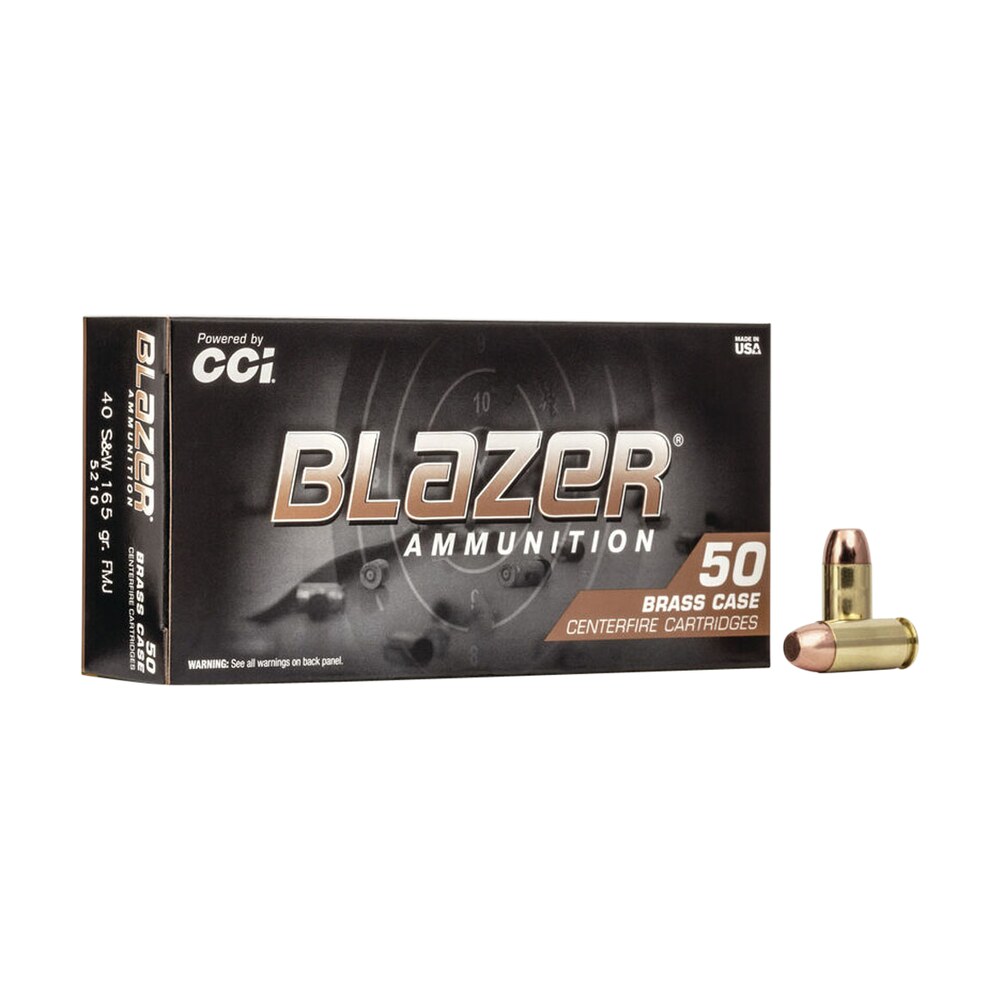 cci 5210 blazer brass handgun 40s&w 165gr full metal jacket 50 per box/20 case CCI 5210 Blazer Brass Handgun 40S&W 165gr Full Metal Jacket 50 Per Box/20 Case Sports South item 63309