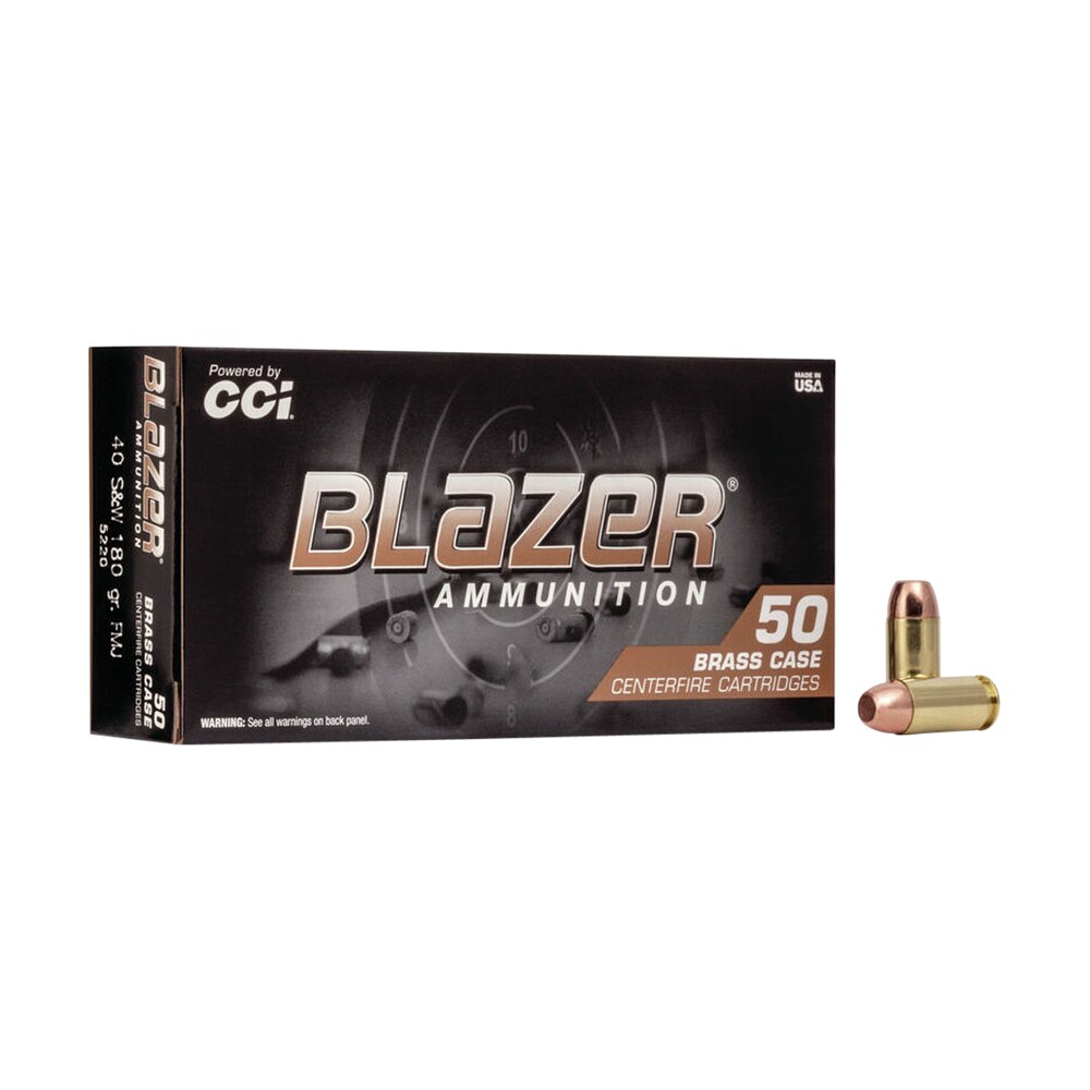 cci 5220 blazer brass handgun 40s&w 180gr full metal jacket 50 per box/20 case CCI 5220 Blazer Brass Handgun 40S&W 180gr Full Metal Jacket 50 Per Box/20 Case Sports South item 63310