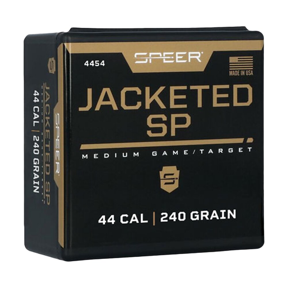 speer 4454 handgun 44cal 240gr jacketed soft point 100 per box/5 case Speer 4454 Handgun 44Cal 240gr Jacketed Soft Point 100 Per Box/5 Case Sports South item 63402