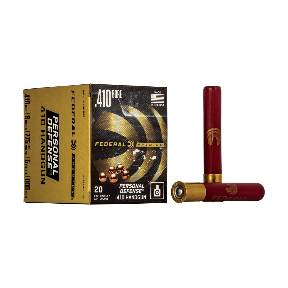 federal pd413jge000 premium personal defense 410gauge 3" 5pellets 000buckshot 20 per box/10 case Federal PD413JGE000 Premium Personal Defense 410Gauge 3" 5Pellets 000BuckShot 20 Per Box/10 Sports South item 63675