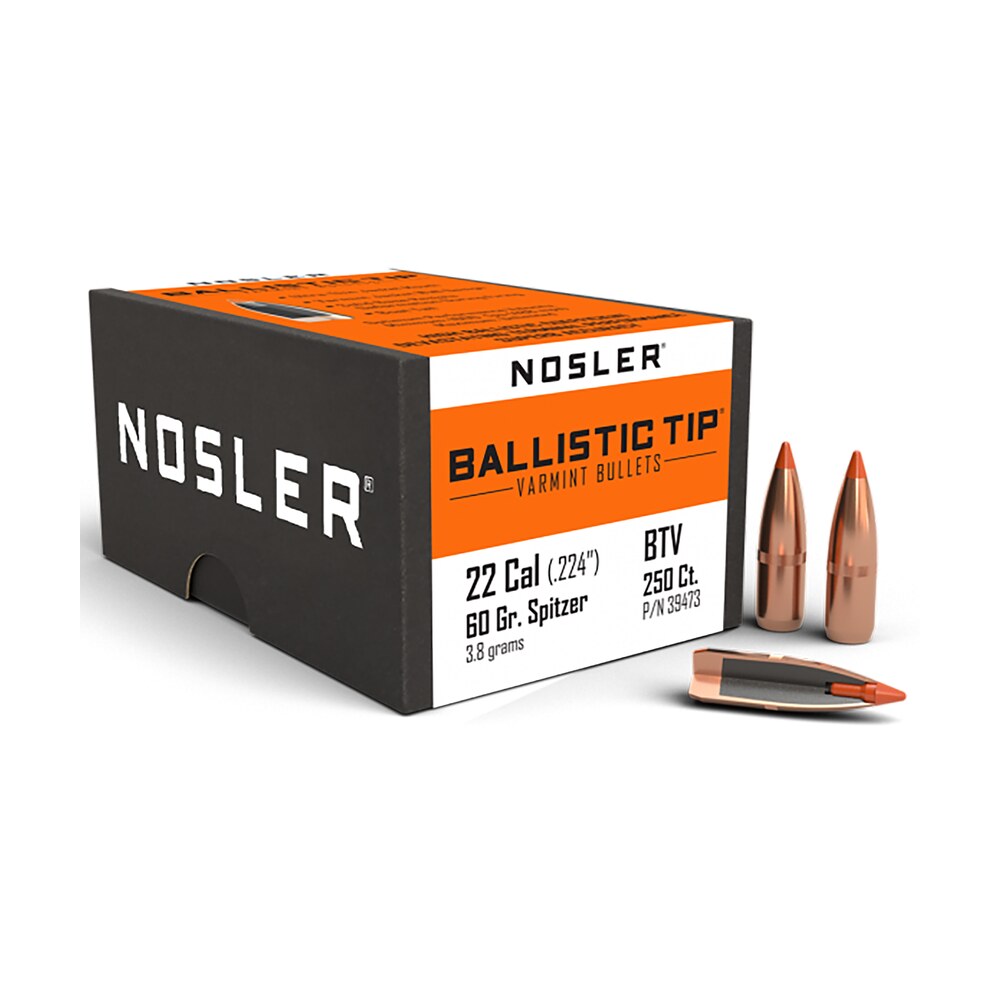 nosler 39473 ballistic tip 22cal 60gr ballistic tip varmint 250/box Nosler 39473 Ballistic Tip 22Cal 60gr Ballistic Tip Varmint 250/Box Sports South item 63755