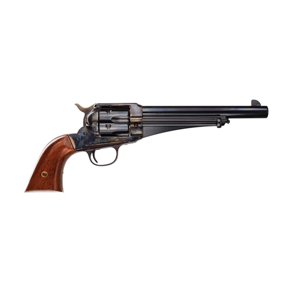 taylors & company 550383 1875 army outlaw 45 colt (lc) caliber with 7.50" blued finish barrel, 6rd capacity blued finish cylinder, color case hardened finish steel frame & walnut grip Taylors & Company 550383 1875 Army Outlaw 45 Colt (LC) Caliber Sports South item 64729