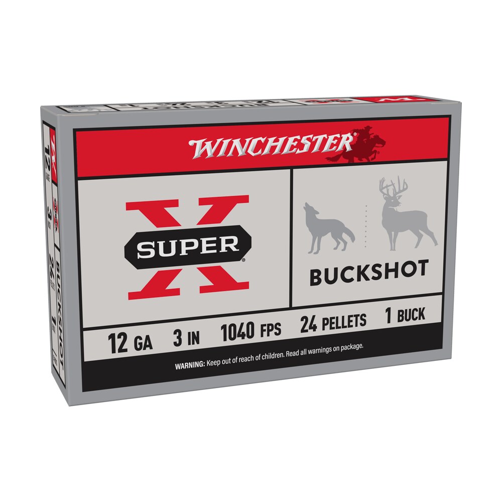 winchester ammo xb1231 super x 12gauge 3" 1buck shot 5 per box/50 case Winchester Ammo XB1231 Super X 12Gauge 3" 1Buck Shot 5 Per Box/50 Case Sports South item 65037
