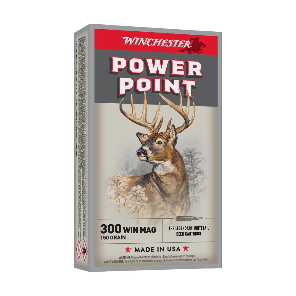 winchester ammo x30wm1 power point 300winmag 150gr 20 per box/10 case Winchester Ammo X30WM1 Power-Point 300WinMag 150gr 20 Per Box/10 Case Sports South item 65186