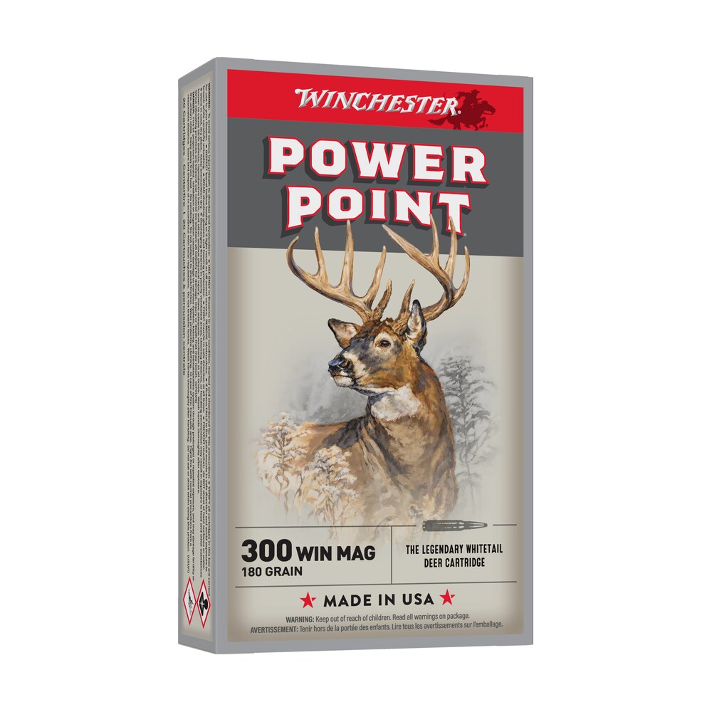 winchester ammo x30wm2 power point 300winmag 180gr 20 per box/10 case Winchester Ammo X30WM2 Power-Point 300WinMag 180gr 20 Per Box/10 Case Sports South item 65187