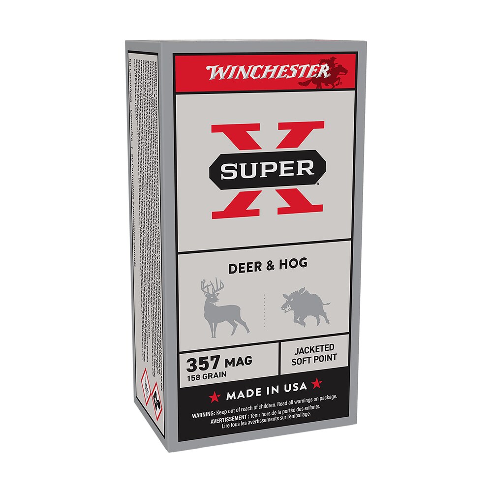 winchester ammo x3575p super x 357mag 158gr jacketed soft point 50 per box/10 case Winchester Ammo X3575P Super X 357Mag 158gr Jacketed Soft Point 50 Per Box/10 Case Sports South item 65250