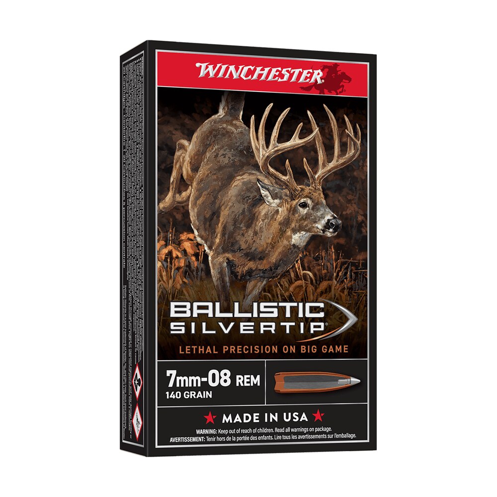 winchester ammo sbst708 ballistic silvertip 7mm 08rem 140gr rapid controlled expansion polymer tip 20 per box/10 case Winchester Ammo SBST708 Ballistic Silvertip 7mm-08Rem 140gr Rapid Controlled Expansion Polymer Sports South item 65292