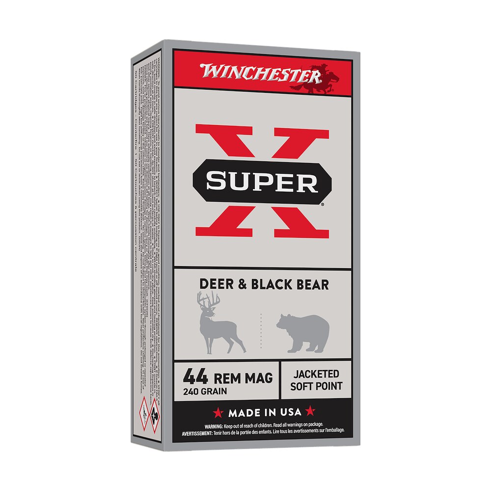 winchester ammo q4240 usa 44remmag 240gr jacketed soft point 50 per box/10 case Winchester Ammo Q4240 USA 44RemMag 240gr Jacketed Soft Point 50 Per Box/10 Case Sports South item 65438