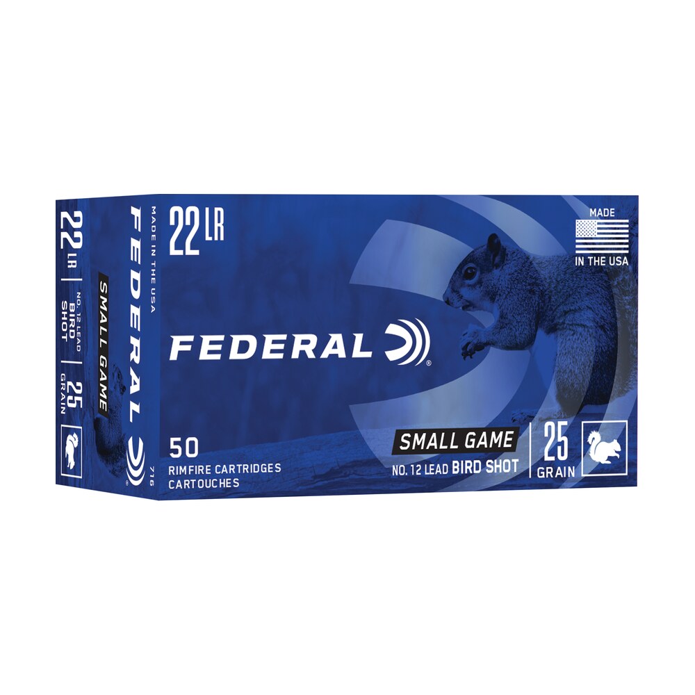 federal 716 small game & target 22lr 25gr #12 lead bird shot 50 per box/50 case Federal 716 Small Game & Target 22LR 25gr #12 Lead Bird Shot 50 Per Box/50 Case Sports South item 65669