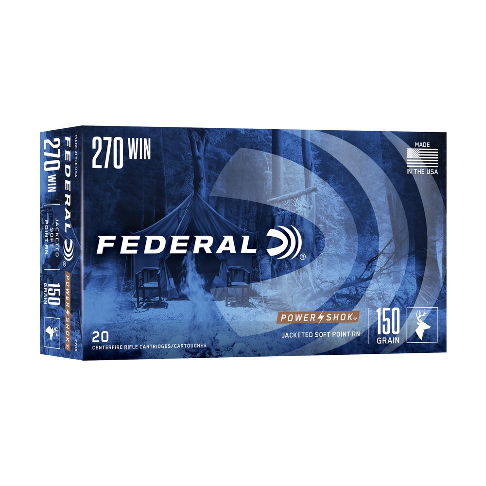 federal 270b power shok 270win 150gr jacketed soft point 20 per box/10 case Federal 270B Power-Shok 270Win 150gr Jacketed Soft Point 20 Per Box/10 Case Sports South item 65737