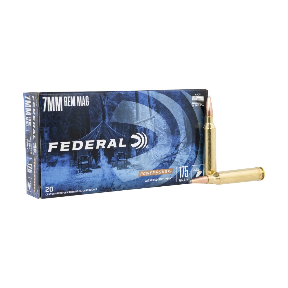 federal 7rb power shok 7mmremmag 175gr jacketed soft point 20 per box/10 case Federal 7RB Power-Shok 7mmRemMag 175gr Jacketed Soft Point 20 Per Box/10 Case Sports South item 65741