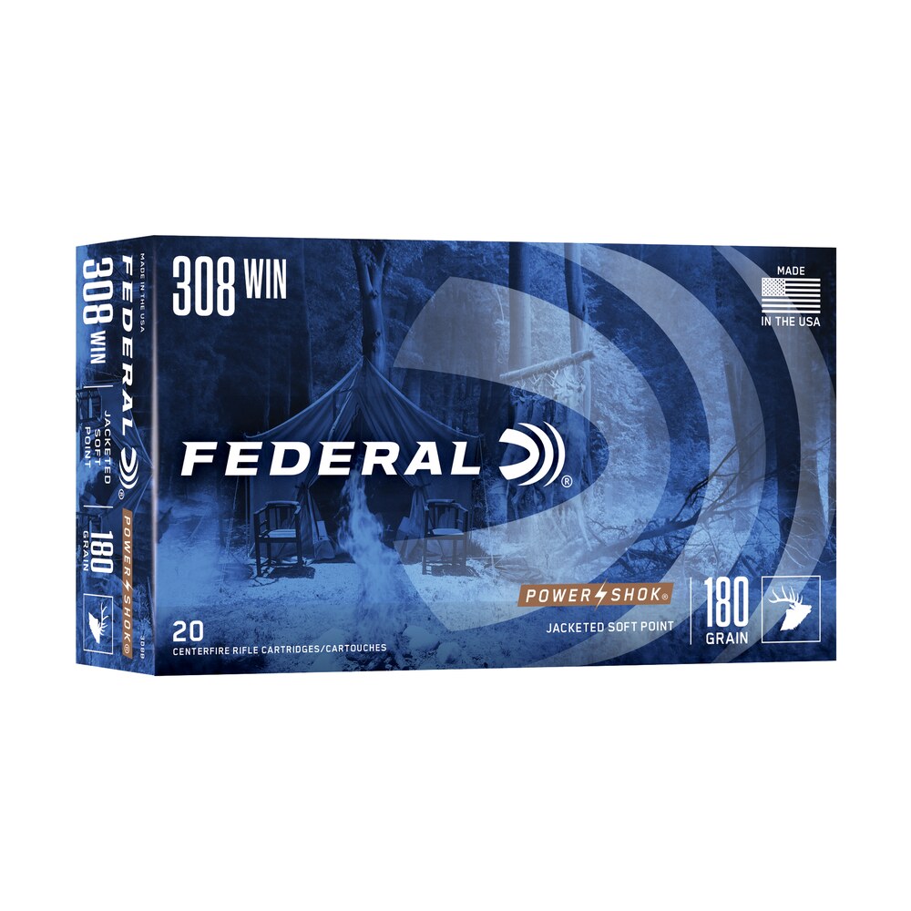 federal 308b power shok 308win 180gr jacketed soft point 20 per box/10 case Federal 308B Power-Shok 308Win 180gr Jacketed Soft Point 20 Per Box/10 Case Sports South item 65757