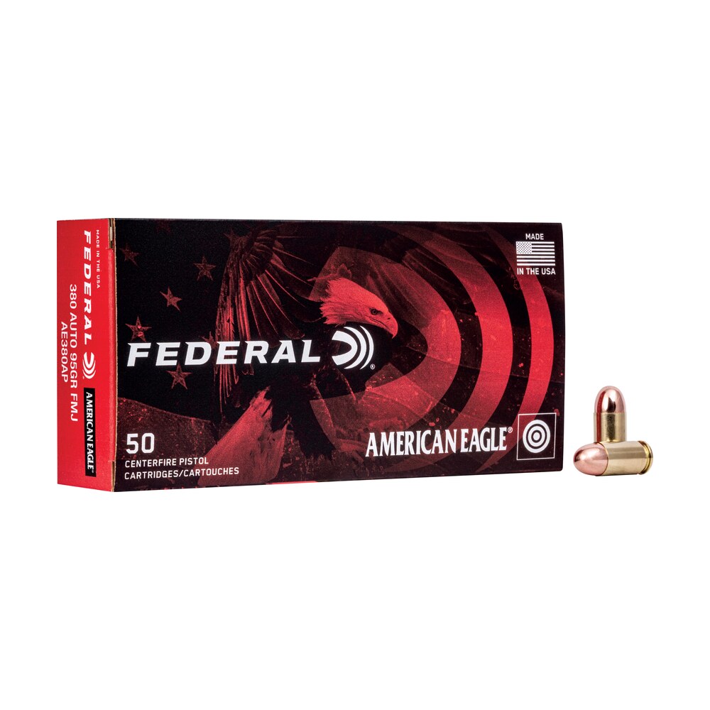 federal ae380ap american eagle handgun 380acp 95gr full metal jacket 50 per box/20 case Federal AE380AP American Eagle Handgun 380ACP 95gr Full Metal Jacket 50 Per Box/20 Case Sports South item 65979