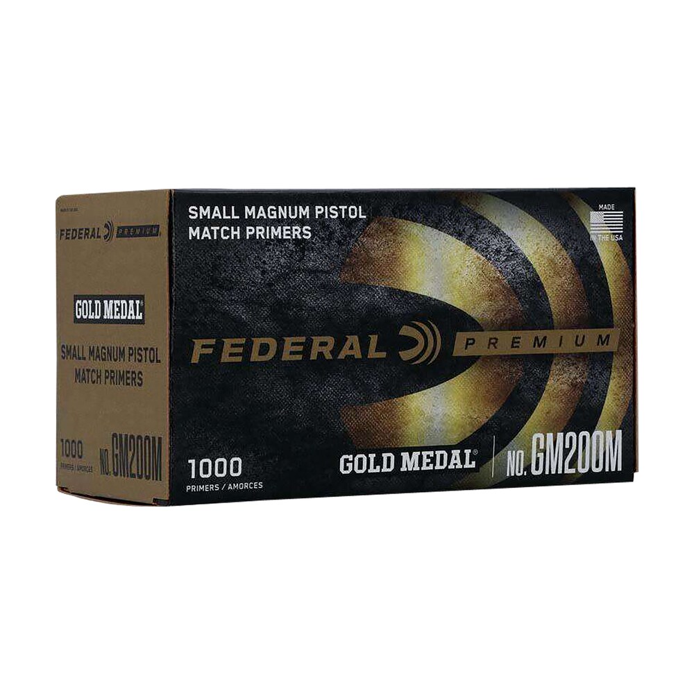federal gm200m gold medal premium small pistol multi caliber handgun 1000 per box/5 case Federal GM200M Gold Medal Premium Small Pistol Multi Caliber Handgun 1000 Per Box/5 Case Sports South item 67228