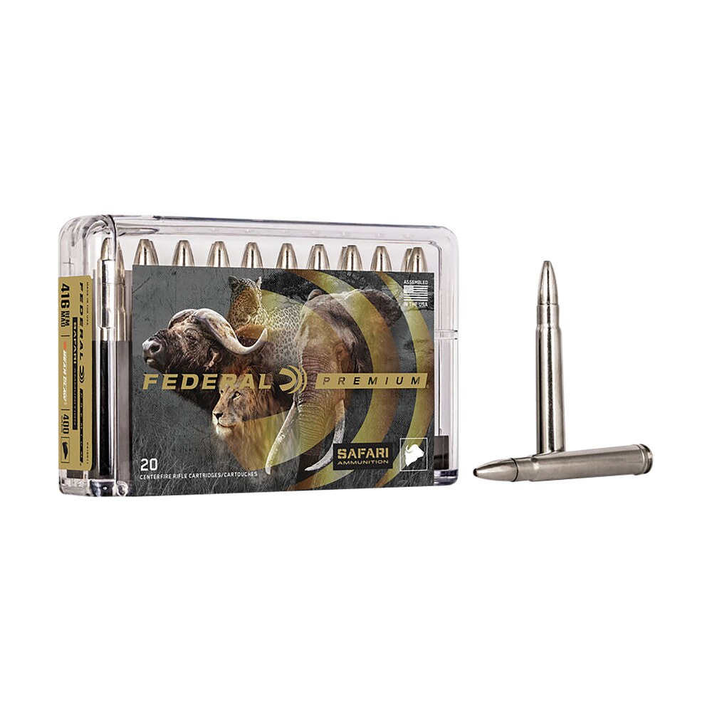 federal p416rt1 premium safari cape shok 416remmag 400gr trophy bonded bear claw 20 per box/10 case Federal P416RT1 Premium Safari Cape-Shok 416RemMag 400gr Trophy Bonded Bear Claw 20 Per Box/10 Sports South item 67284