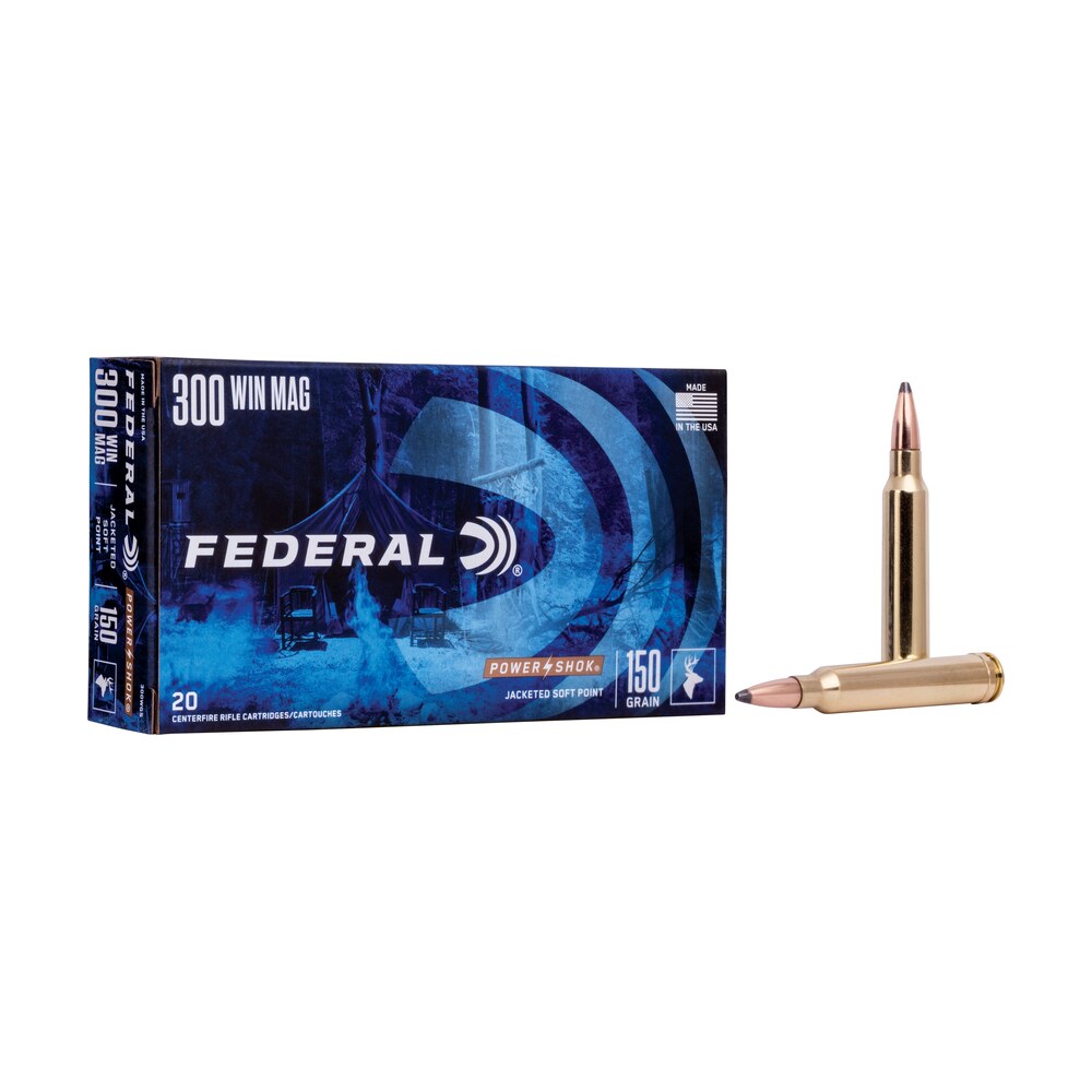 federal 300wgs power shok 300winmag 150gr jacketed soft point 20 per box/10 case Federal 300WGS Power-Shok 300WinMag 150gr Jacketed Soft Point 20 Per Box/10 Case Sports South item 67302