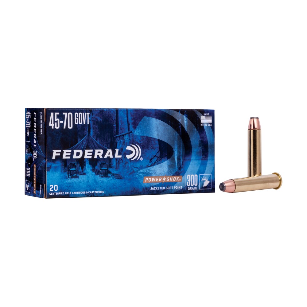 federal 4570as power shok 45 70gov 300gr jacketed soft point 20 per box/10 case Federal 4570AS Power-Shok 45-70Gov 300gr Jacketed Soft Point 20 Per Box/10 Case Sports South item 67304