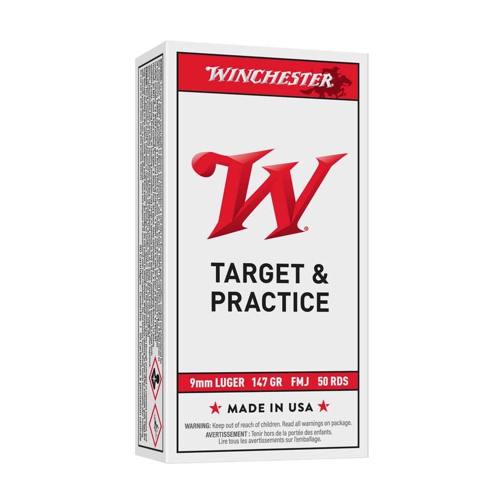 winchester ammo usa9mm1 usa 9mmluger 147gr full metal jacket flat nose 50 per box/10 case Winchester Ammo USA9MM1 USA 9mmLuger 147gr Full Metal Jacket Flat Nose 50 Per Box/10 Case Sports South item 67780