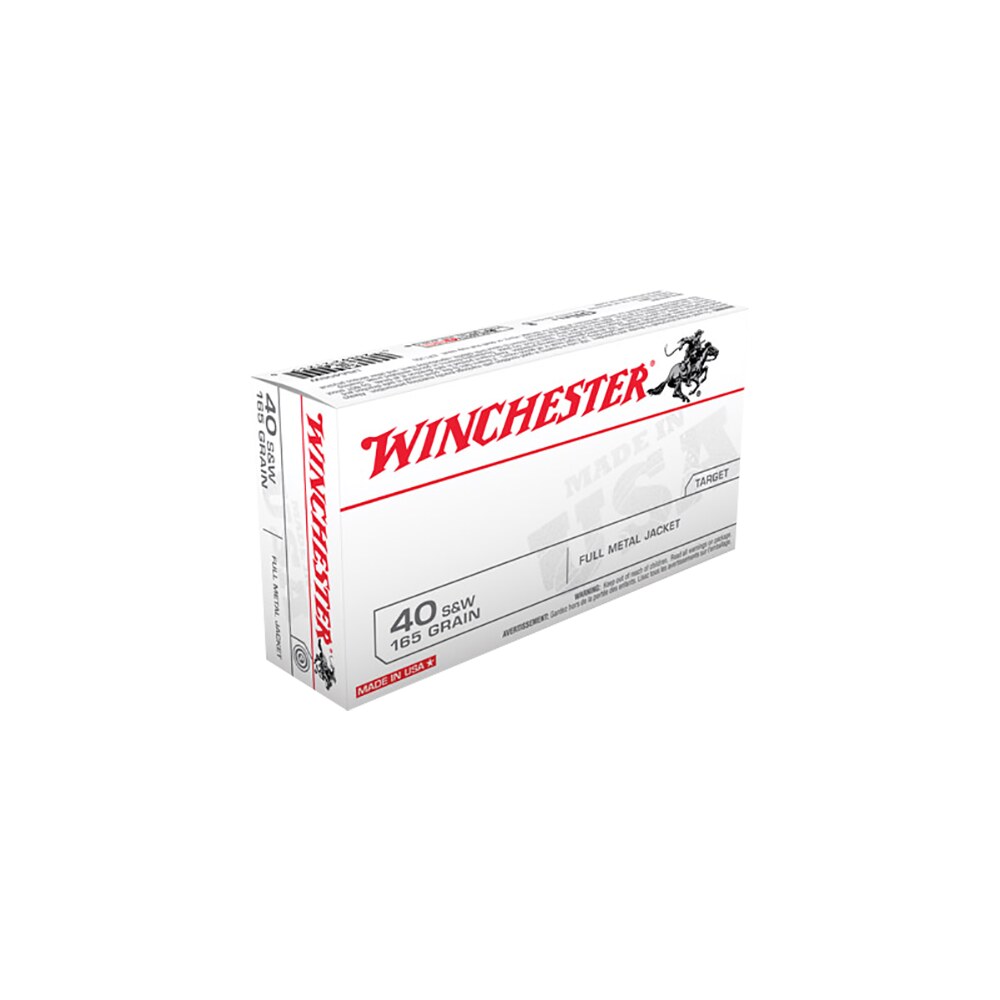 winchester ammo usa40sw usa 40s&w 165gr full metal jacket flat nose 50 per box/10 case Winchester Ammo USA40SW USA 40S&W 165gr Full Metal Jacket Flat Nose 50 Per Box/10 Case Sports South item 67782