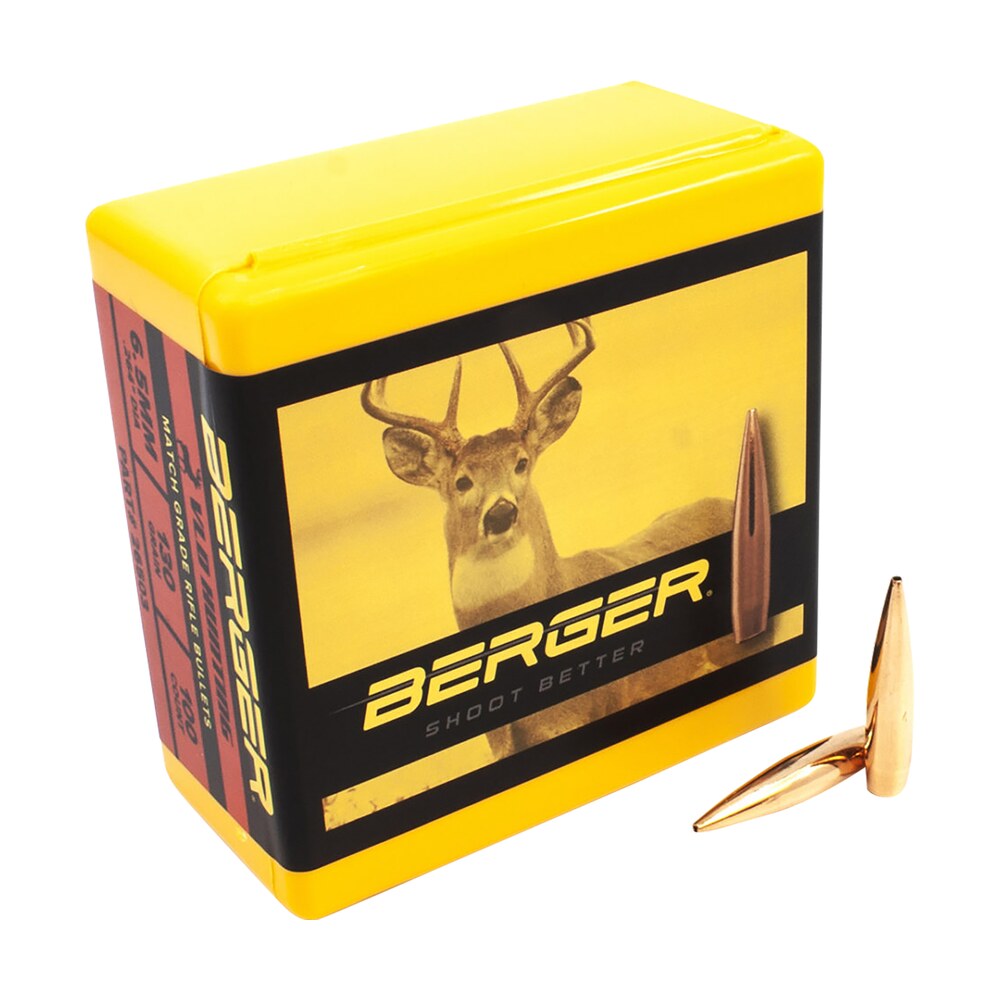 berger bullets 26503 vld hunting match grade 6.5creedmoor 130gr 100/box Berger Bullets 26503 VLD Hunting Match Grade 6.5Creedmoor 130gr 100/Box Sports South item 69107