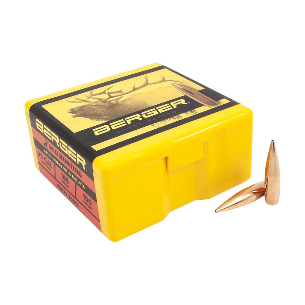 berger bullets 30513 vld hunting long range 30cal 185gr 100/box Berger Bullets 30513 VLD Hunting Long Range 30Cal 185gr 100/Box Sports South item 69190