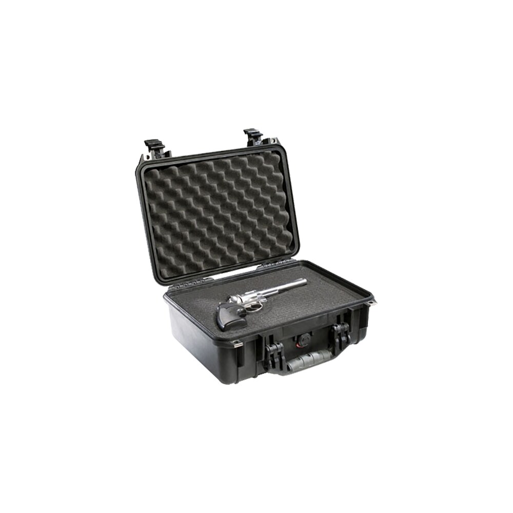 pelican 1450000110 protector case black polypropylene holds handgun Pelican 1450000110 Protector Case Black Polypropylene Holds Handgun Sports South item 69317