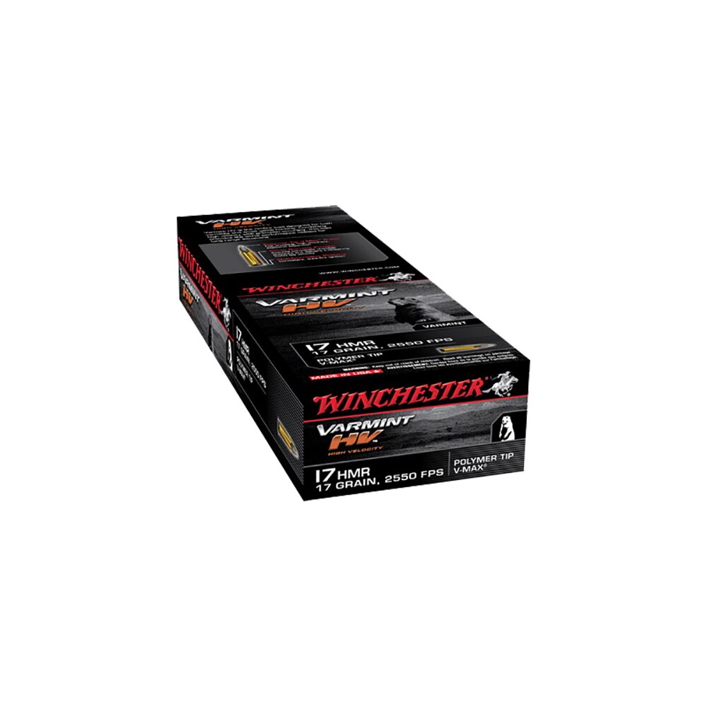 winchester ammo s17hmr1 varmint hv 17hmr 17gr hornady v max 50 per box/20 case Winchester Ammo S17HMR1 Varmint HV 17HMR 17gr Hornady V Max 50 Per Box/20 Case Sports South item 69849
