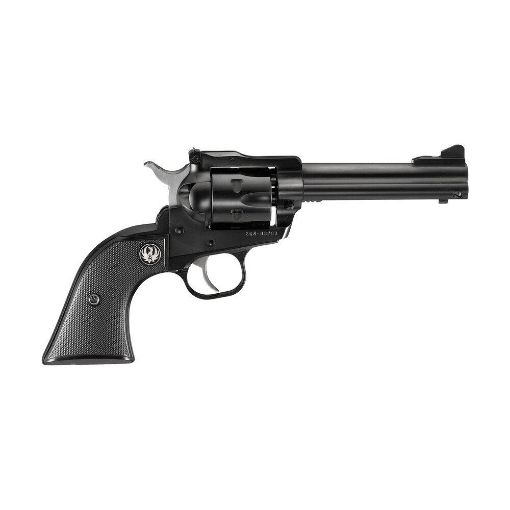 ruger 0623 single six convertible 22 lr/22 wmr 6rd 4.62" blued alloy steel barrel, cylinder & frame, black checkered rubber grip transfer bar safety, exposed hammer Ruger 0623 Single-Six Convertible 22 LR/22 WMR 6rd 4.62" Blued Alloy Steel Sports South item 70101