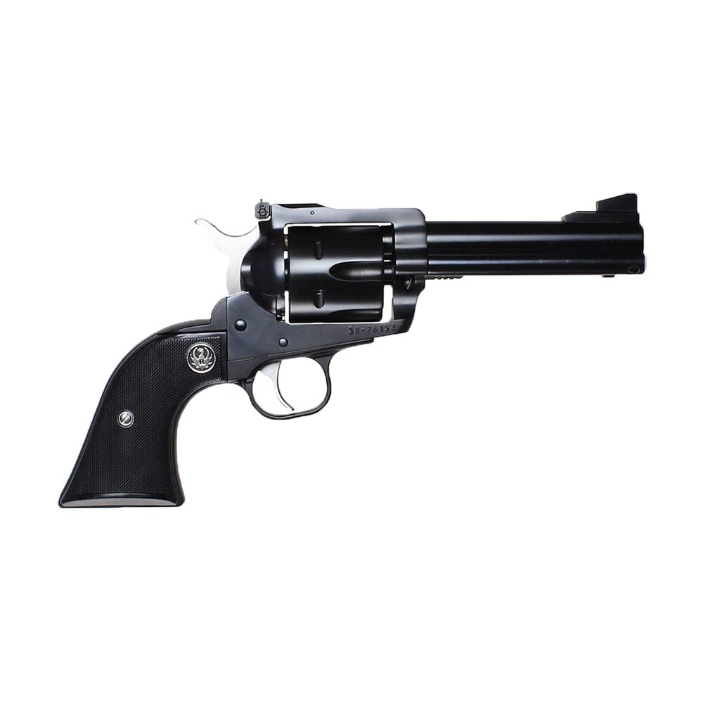 ruger 0308 blackhawk convertible 357 mag/9mm luger 6rd 4.63" blued alloy steel barrel, cylinder & frame, black checkered rubber grip, transfer bar safety, exposed hammer Ruger 0308 Blackhawk Convertible 357 Mag/9mm Luger 6rd 4.63" Blued Alloy Steel Sports South item 70166