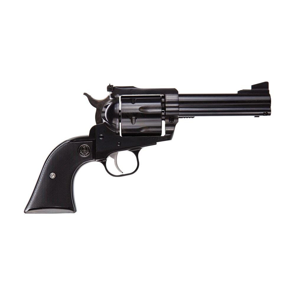 ruger 0445 blackhawk 45 colt (long colt) 6 shot 4.63" blued alloy steel barrel & frame, black checkered rubber grip, transfer bar safety, exposed hammer Ruger 0445 Blackhawk 45 Colt (Long Colt) 6 Shot 4.63" Blued Alloy Steel Barrel & Sports South item 70170