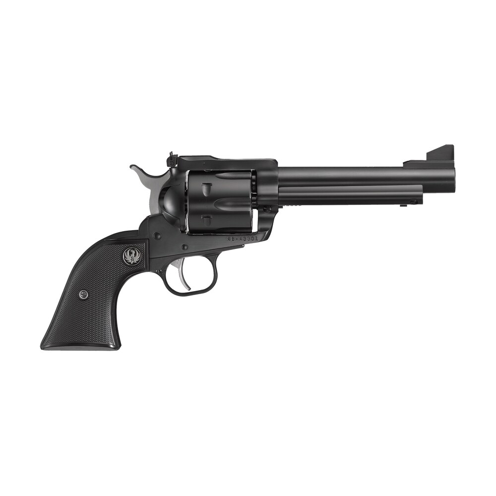ruger 0463 blackhawk convertible 45 acp/45 colt (long colt) 6rd 5.50" blued alloy steel barrel, cylinder & frame, black checkered rubber grip, transfer bar safety, exposed hammer Ruger 0463 Blackhawk Convertible 45 ACP/45 Colt (Long Colt) 6rd 5.50" Blued Alloy Steel Sports South item 70176