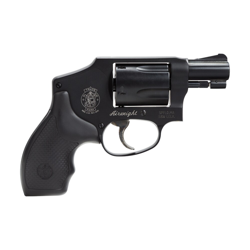 smith & wesson 150544 model 442 *ca compliant 38 s&w spl +p 5 shot 1.88" stainless steel barrel, carbon steel cylinder, aluminum j frame, black metal finish, integral front sight, no safety lock Smith & Wesson 150544 Model 442 *CA Compliant 38 S&W Spl +P 5 Shot 1.88" Stainless Sports South item 70712