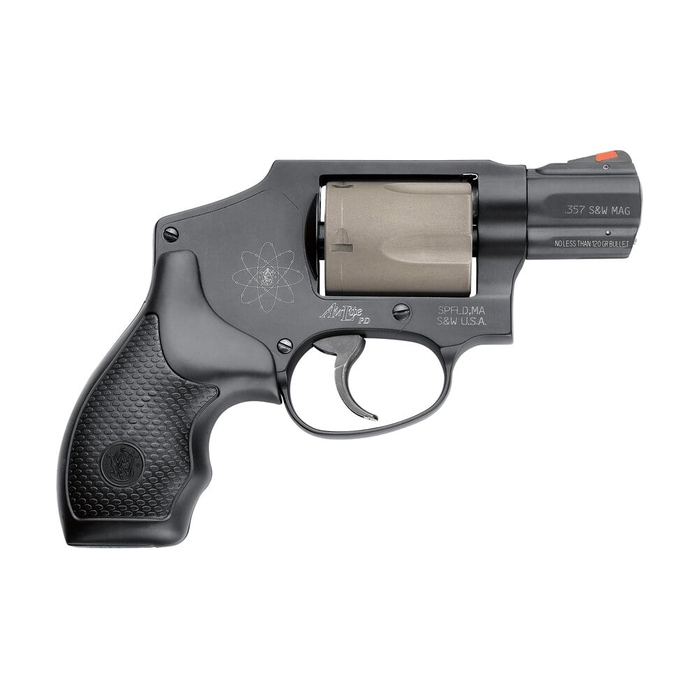 smith & wesson 103061 model 340 personal defense 357 mag 5 shot 1.88" black stainless steel barrel, titanium cylinder, black scandium alloy j frame, black polymer grip, no internal lock Smith & Wesson 103061 Model 340 Personal Defense 357 Mag 5 Shot 1.88" Black Stainless Steel Sports South item 70714