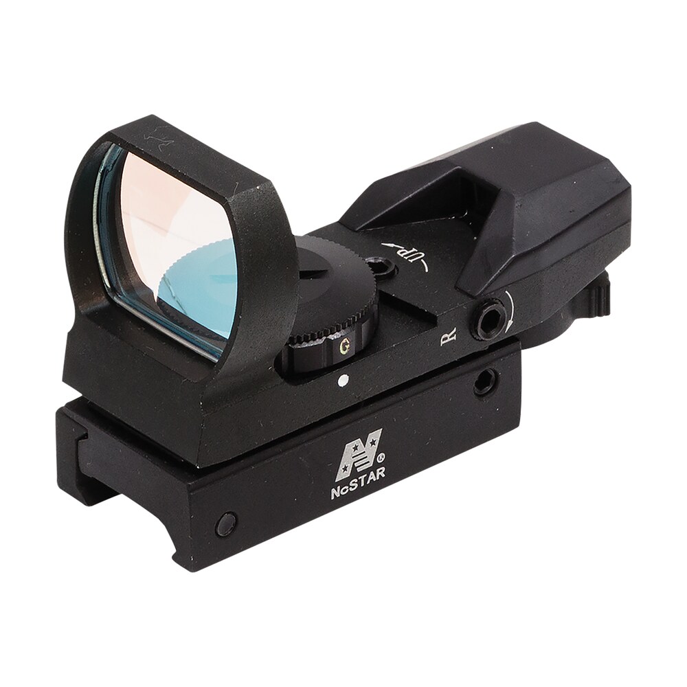 ncstar d4rgb red & green four reticle reflex optic black anodized 1 x 0.95"x 1.34" 3 moa red/green dot multi reticle NcStar D4RGB Red & Green Four Reticle Reflex Optic Black Anodized 1 x 0.95"x 1.34" 3 MOA Sports South item 70823