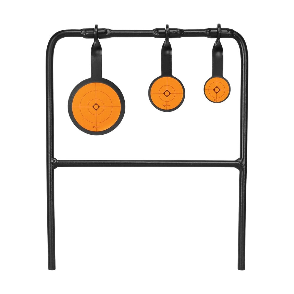 caldwell 147072 plink n swing triple spin target rimfire pistol/rifle steel black/orange impact enhancement motion 1.75"/2.5"/3.5" Caldwell 147072 Plink n Swing Triple Spin Target Rimfire Pistol/Rifle Steel Black/Orange Impact Sports South item 71070
