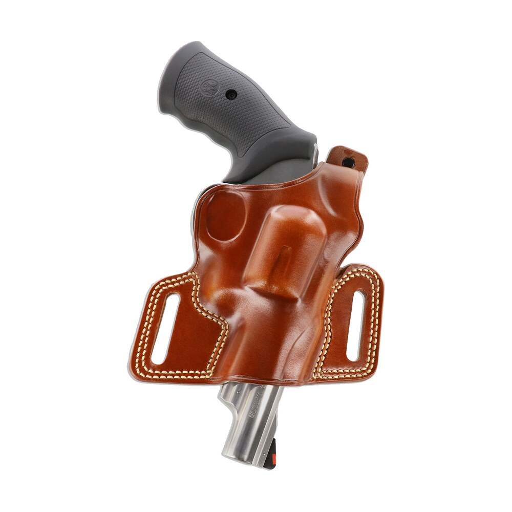 galco sil104 silhouette owb tan leather belt slide fits ruger gp100 fits s&w l frame fits 3 4.25" barrel right hand Galco SIL104 Silhouette OWB Tan Leather Belt Slide Sports South item 71290