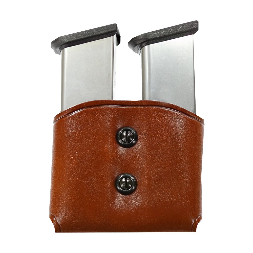 galco dmc26 dmc mag carrier double tan leather belt loop 45 acp belts 1.50 1.75" wide compatible w/ single stack compatible w/ sig p220 compatible w/ 1911 Galco DMC26 DMC Mag Carrier Double Tan Leather Belt Loop 45 ACP Belts 1.50-1.75" Wide Sports South item 71325